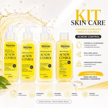 Imagem de Kit Skin Care Anti Acne Acnow Control 4 Itens Controle de Oleosidade R