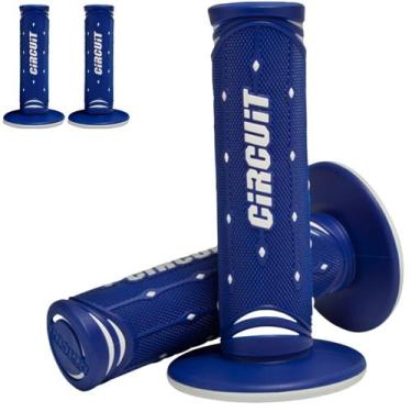 Imagem de Manopla Circuit Jupiter Everyday Punho Moto Motocross Par -, Azul/Bran