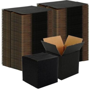 Imagem de Caixas de Envio PEDOBALI 80 unidades 10x10x10 cm Preto