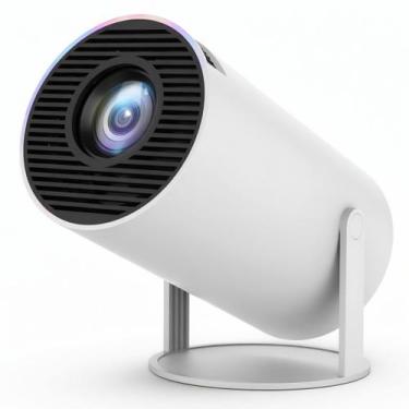 Imagem de Projetor Mini Branco Portátil LED Bluetooth Cinema Casa - MDM