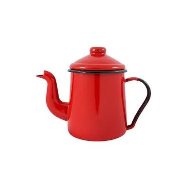 Imagem de Cafeteira Tradicional Esmaltada Vermelho 1,1 L Ewel