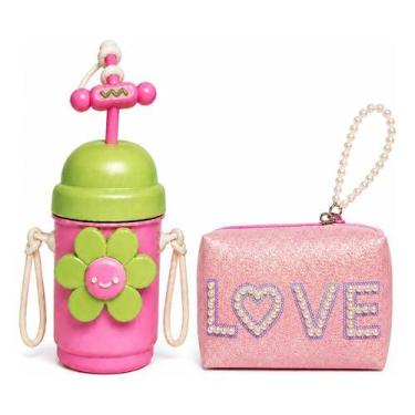 Imagem de Copo Grarrafa Térmica Infantil + Necessaire Love Kit Fofo - NoBrand, R