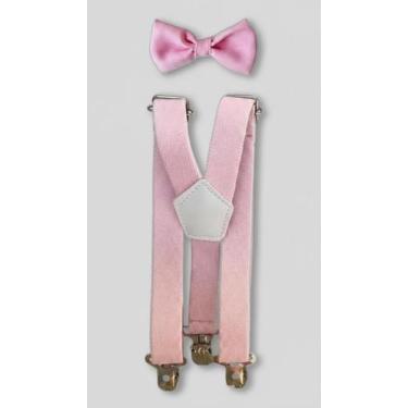 Imagem de Kit Gravata e Suspensório Infantil Rosa Poliéster - Congratulations St