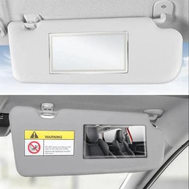 Imagem de Espelho De Maquiagem Portátil Em Aço Inoxidável Para Carro, Visor HD C
