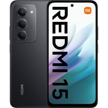 Imagem de Redmi 15 Preto 6GB RAM 128GB, Global - Xiaomi, 128GB, Preto