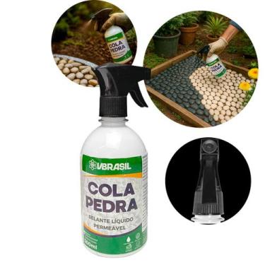 Imagem de Cola Pedra VBrasil 500ml Selante Líquido Permeável Para Jardim - Nilo-