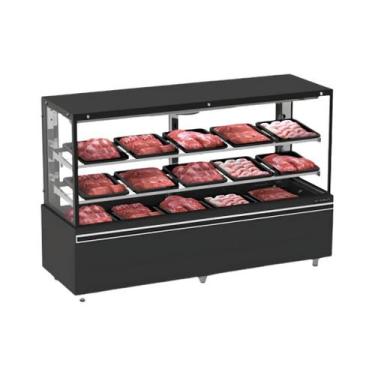 Imagem de Expositor de Carne 200CM EAVTP-2000 com Prateleira Refrimate Top Ar Fo