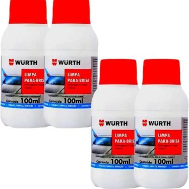 Imagem de 04 Limpa Para Brisa Wurth 100ml Fluido Limpeza De Parabrisa - Congratu