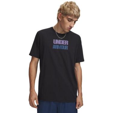 Imagem de Camiseta Sportstyle Under Armour Block, Preto, M