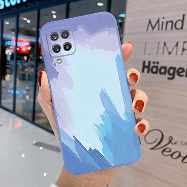 Imagem de Capa de telefone gradiente de aquarela fashion para samsung galaxy a31 a32 a51 a21s a71 a52 s21 ultra plus a50 a72 a10 a30s a10s a02 a12 capa protetora, 06, k175, para s21
