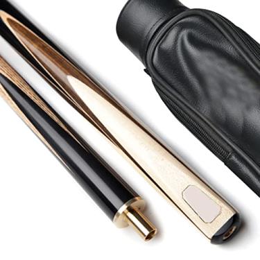 Imagem de LIUHD Tacos de bilhar de bilhar, ferramenta de bilhar de entretenimento Snooker conjunto de taco de sinuca 3/4, caixa de tacos de bilhar, fácil de armazenar em ambientes internos e externos, para sala de jogos, bar de bilhar, D, 10 mm