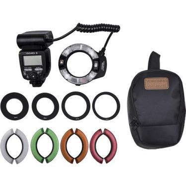 Imagem de Flash Circular Ring Yongnuo YN-14 EX II TTL Macro Com filtros