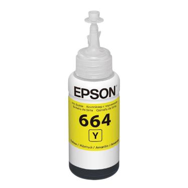 Imagem de Refil de Tinta Epson 664 Amarelo T664420 AL - Rende até 6.500 Paginas Para Ecotank L110 / á L395 / L495