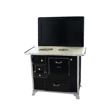 Imagem de Fogão a Lenha 01 Preto Gabinete Com Tampa 1GDTPR Met. Venâncio