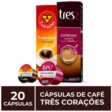 Imagem de 20 Cápsulas Três Corações, Café