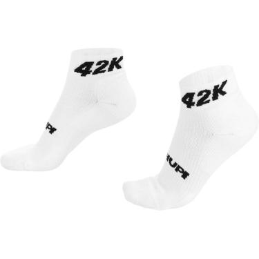 Imagem de Meia Curta para Corrida HUPI - Running Pro 42K Branco, Cor: BRANCO