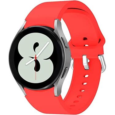 Imagem de Pulseira Sport Silicone Compatível Com Galaxy Watch 4 - (C7COMPANY) (Vermelho)