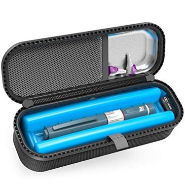 Imagem de SHBC Estojo de transporte para caneta de insulina PCM com efeito frio atualizado, bolsa térmica médica portátil para diabetes, conveniente para trocar as agulhas com cada injeção