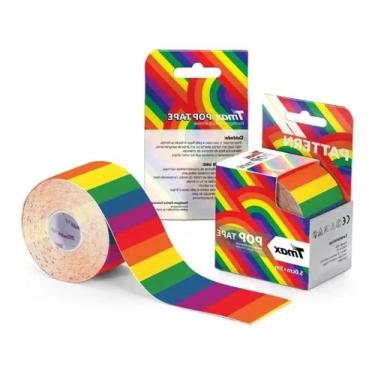 Imagem de Bandagem Elástica Kinesiology Camuflada Cros Tape Tmax Cores (ARCO-IRIS)