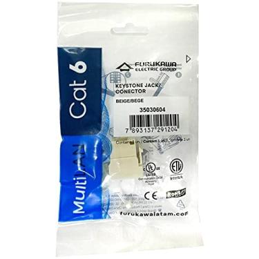 Imagem de Conector Rj45 Femea Cat6 Keystone Jack Furukawa Multilan