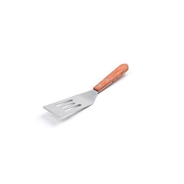 Imagem de Fox Run Mini espátula vazada de aço inoxidável, 1,3 x 3,8 x 20,3 cm, metálico