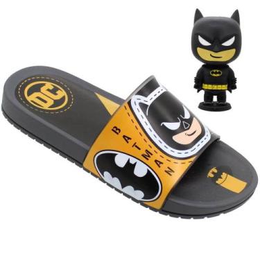 Imagem de Chinelo Infantil Batman Pop Slide Masculino Com Boneco - Grendene Kids