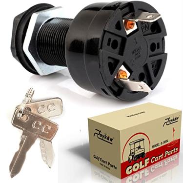 Imagem de Roykaw Interruptor de chave de ignição para carro de clube precedente carrinho de golfe 1025086-01 elétrico 2 pinos