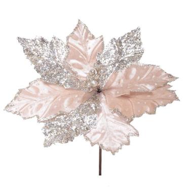 Imagem de Flor Natal Cabo Curto Poinsetia Nude 20x26x26cm 1024861