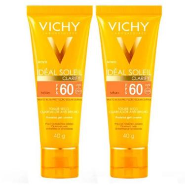 Imagem de Vichy Idéal Soleil Clarify Kit Com 2 Unidades  Protetor Solar Facial C