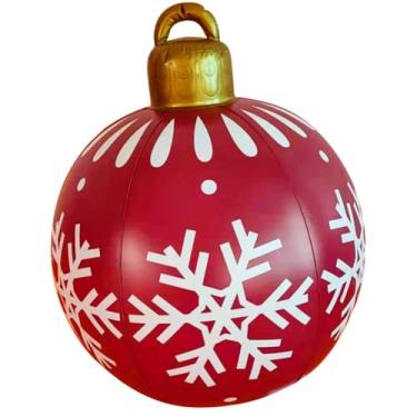 Kit 3 Bolas de Natal Decoradas Glitter Enfeite para Arvore Decoração  Natalina 7,5 cm Tok da Casa Vermelho