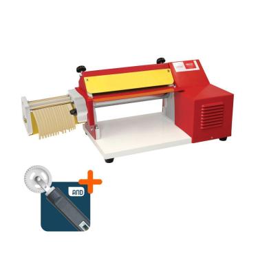 Imagem de Cilindro de Massas Elétrico Talharim Vermelho 28cm 220V 1009 Malta com Corta e Fecha