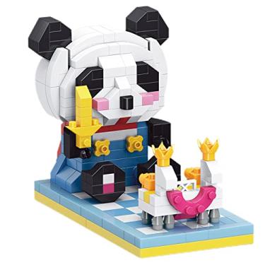 Imagem de Myweyde Edifício Micro Mini Panda, Conjuntos de Micro Mini Blocos de Construção Animais Panda/Cat/Dog, Conjuntos de Construção Animais Bonitos Panda (Panda - 354Pcs)