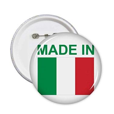 Imagem de Made in Italy Country Love Alfinetes redondos emblema botão decoração acessório 5 peças