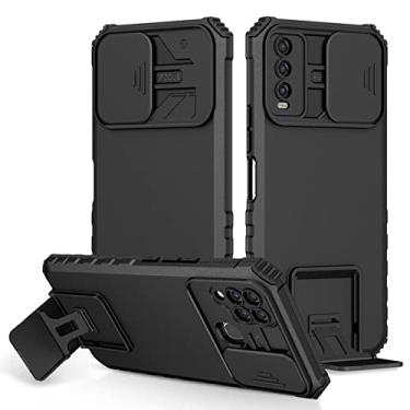 Imagem de Capa à prova de choque para Samsung A50 A70 A30S A21S A10 Push Pull Camera Suporte Capa de telefone para Galaxy A02S A03 Core, Preto, Para Samsung A10S