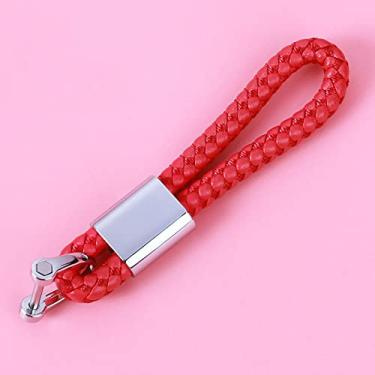 Imagem de YJADHU Porta-chaves de TPU macio masculino feminino chaveiro capa de chave de carro, apto para Audi C6 A7 A8 R8 A1 A3 A4 A5 Q7 A6 C5, chaveiro vermelho