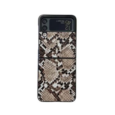 Imagem de Estojo de telefone de couro com proteção total à prova de choque para Samsung Galaxy Z Flip 3 5G Capa de luxo simples e estilosa, 02, para Z Flip 3