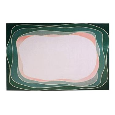 Imagem de Tapete Tapete Nórdico Retangular Confortável E Durável Tapete De Plástico Antiderrapante Decoração de Casa