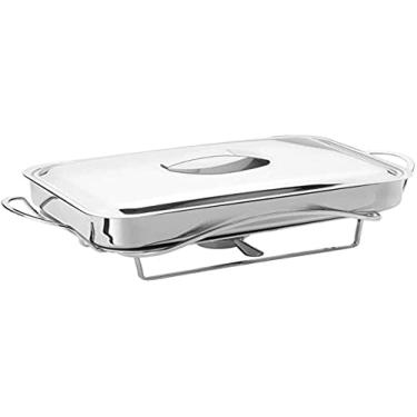 Imagem de FormaInox Rechaud Com Assadeira E Tampa Aço Inox 5 Peças, Rechaud Elegance