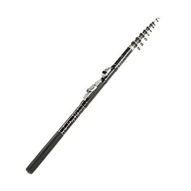 Imagem de KKmoon 1.8m / 2.1m / 2.4m / 2.7m / 3.0m / 3.6m Vara de pesca telescópica portátil Fibra de carbono Vara de pesca retrátil ultra leve Vara de pesca para carpas Acessório de pesca