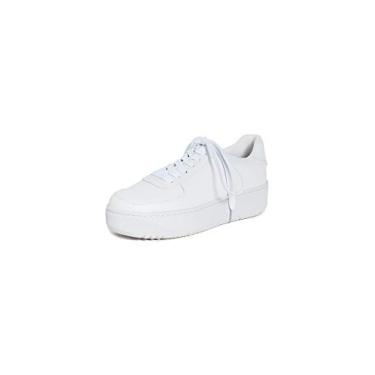 Imagem de Jeffrey Campbell COURT Sneakers Lace Up Platfrom Tennis Shoes (5.5, WHITE WHITE)