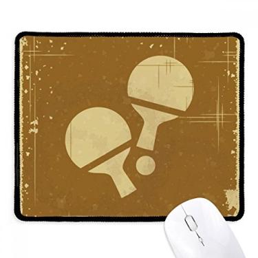 Imagem de Mousepad com estampa de ilustração esportiva de tênis de mesa, tapete de borracha para jogos