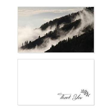 Imagem de Fog Forest Mist Sky Clouds Mountain Cartão de agradecimento aniversário aniversário saudações casamento agradecimento