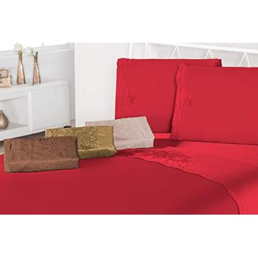 Imagem de Jogo De Lençol Cetim Casal Queen 04 Peças, Mellindre, Tecido: Cetim 100% Poliéster., Tabaco Queen, Sofisticata 2018-2216