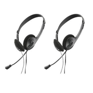 Imagem de Fone De Ouvido Headset Usb Microfone Preto Gotech Kit Com 2