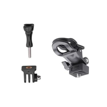 Imagem de TECKEEN Suporte de viseira solar de carro com rotação de 360° para câmera de ação Insta360 onex2/x3, suporte adaptador de parafuso de 1/4