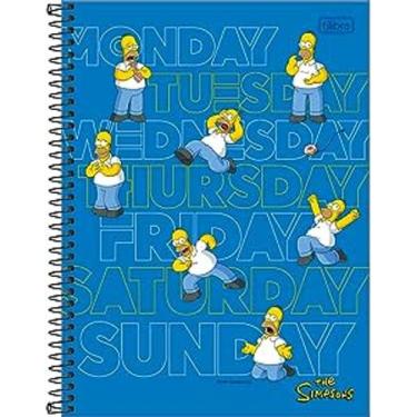 Imagem de Caderno Universitário Espiral Simpsons 10 Matérias 160 Folhas - Tilibr