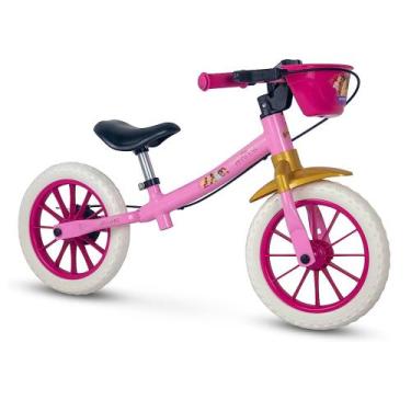 Imagem de Bicicleta Infantil Equilibrio Balance Nathor Bike 12" Princesas