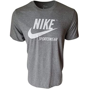 Imagem de Camiseta masculina Nike Futura Sportswear logotipo, Cinza, XX-Large