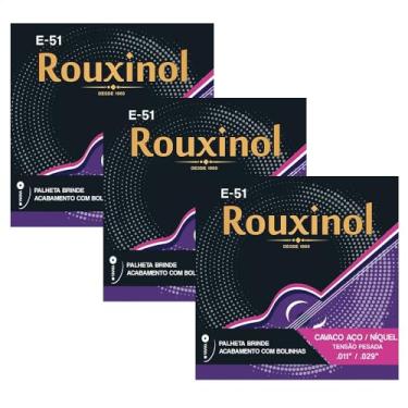 Imagem de Kit Com 03 Encordoamentos Para Cavaco Rouxinol Com Bolinha