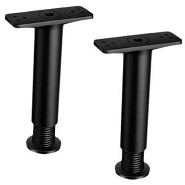 Imagem de HONMEET 2 Peças Estrutura De Suporte De Cama Suporte De Cama Substituição Peças De Cama Ajustáveis ​​Pernas De Sofá Pernas De Estrutura De Cama Pés De Metal Pernas De Mesa Estrutura De